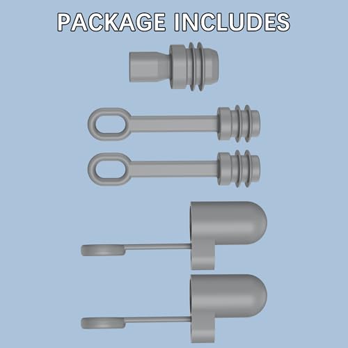 Cable Silicone Caps for Starlink Mini, Cable Plug Protective Caps and Power Port Plug Caps for Starlink Mini Dustproof Waterproof, Set of 5, Gray - size: for Starlink Mini
