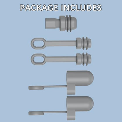 Cable Silicone Caps for Starlink Mini, Cable Plug Protective Caps and Power Port Plug Caps for Starlink Mini Dustproof Waterproof, Set of 5, Gray - size: for Starlink Mini