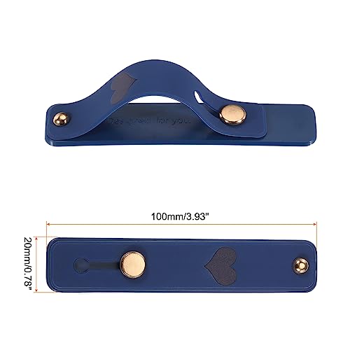 MECCANIXITY 2 Pcs Phone Loop Finger Holder Silicone Phone Strap Grip Holder Cell Phone Grip Stand for Most Smartphones Purple,Dark Blue - color: Purple,Dark Blue
