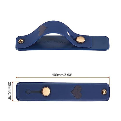 MECCANIXITY 2 Pcs Phone Loop Finger Holder Silicone Phone Strap Grip Holder Cell Phone Grip Stand for Most Smartphones Purple,Dark Blue - color: Purple,Dark Blue