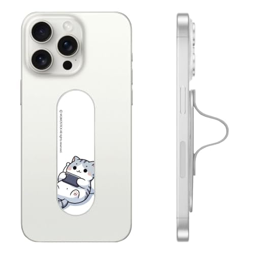 Momostick Premium Flatstick Collection, Slim Phone Grip and Stand, Adjustable Finger Loop Holder for All Smartphones, Universal and Pocket-Friendly Selfie Stand - color: Chonk