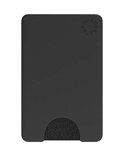 PopSockets Adhesive Phone Wallet Without Grip- Black