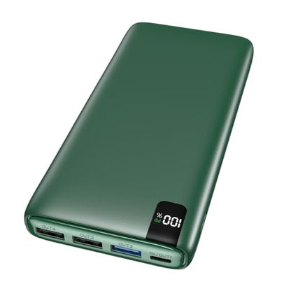 A ADDTOP Power Bank 20000mAh PD 22.5W Fast Charging Portable Charger - color: Green
