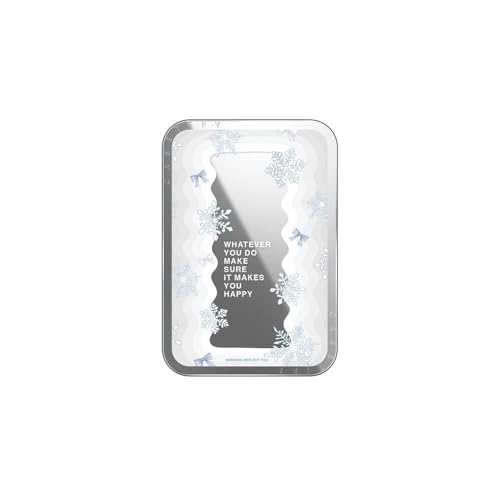 CASETiFY Snappy Card Holder Stand Compatible with Magsafe - First Snow - Silver Mirror - color: First Snow