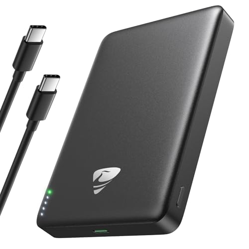 for Magsafe Portable Charger, 10000mAh 15W Wireless Magnetic Power Bank, 20W PD Fast Charging Magsafe Battery Pack with USB-C Cable, Wireless Portable Charger for iPhone 17/16/15/14/13/12 Series - size: 10000mAh