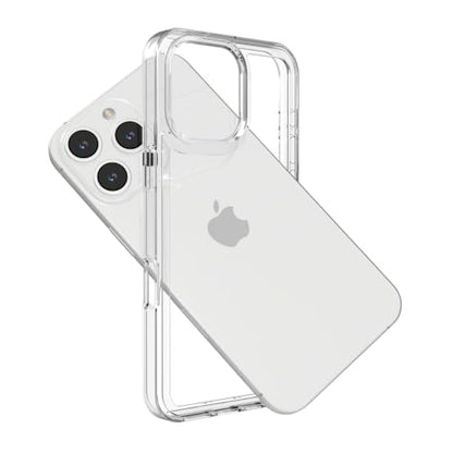 for iPhone 16 Pro Max Clear Bumper Frame No-Back Case, Slim Fit Ultra-Light Anti-Yellowing Transparent Protection Heat Dissipation Bezel Phone Cover Case 6.9" 2024 - color: Clear, size: iPhone 16 Pro Max