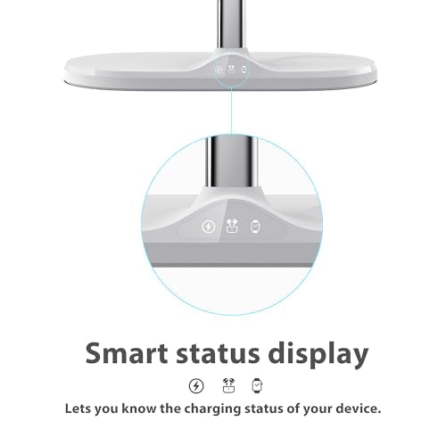 3 in 1 Wireless Charging Station for Apple Devices with MagSafe - color: White, size: Included adapter
