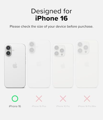 Ringke for iPhone 16 Case [Fusion Magnetic Matte Clear] | Compatible with MagSafe, Oil & Dirt Resistant, Anti-Fingerprint Technology Prevents Oily Smudges, Feels Velvety Soft - size: iPhone 16