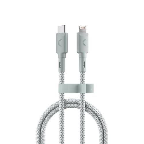 CLEMM USB C to Lightning Cable [Apple MFi Certified] 3.9ft, 60W Fast Charging Nylon Braided iPhone Charger Cord, Power Delivery, Long Lifespan Compatible with iPhone 14/13/12/11/X/XR/XS, iPad, AirPods