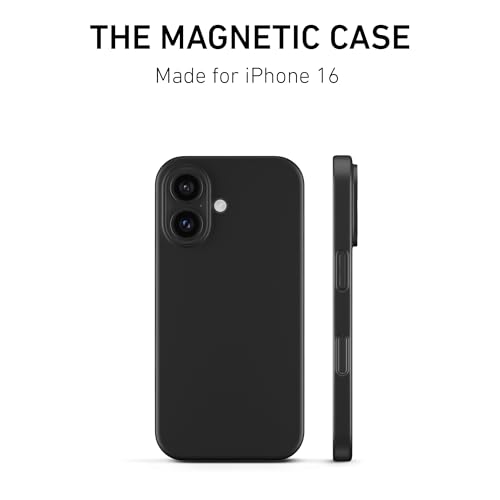 PEEL Magnetic Case for iPhone 16 (Black) - color: Black, size: Magnetic
