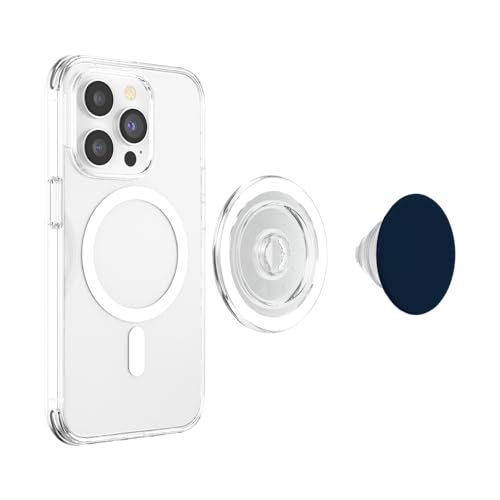 Navy Dark Blue PopSockets PopGrip for MagSafe - style: Magnetic PopGrip