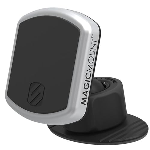 Scosche MPDB MagicMount Pro Magnetic Cell Phone Car Mount with Strong Magnets & 360° Adjustable Head, Adhesive Dashboard Cell Phone Holder Compatible with iPhone, Samsung, Android, Non-MagSafe Devices - size: 1 Pack, style: Dash