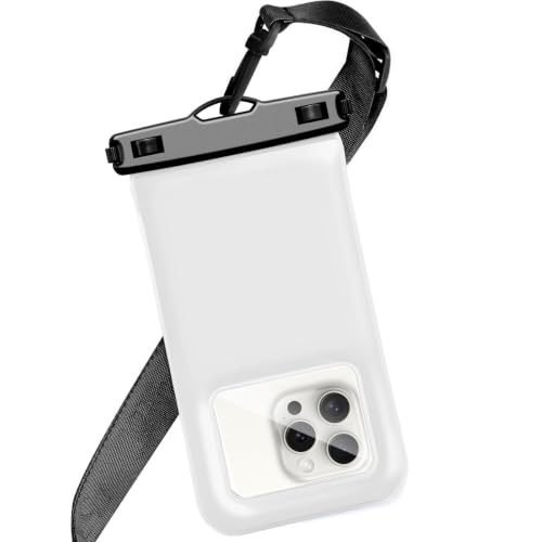 Floatable Soap Bubble Waterproof Phone Pouch/Case with Crossbody Lanyard for iPhone 17 16 Pro Max/15 Pro/14/13/12, IP68 Cellphone Dry Bag Beach Cruise Ship Essentials, 1 Pack-Sand Dollar-7″ - color: B3-Sand Dollar