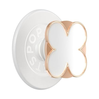 PopSockets Phone Grip for MagSafe, Magnetic Holder- Clover Rose Gold - color: Clover Rose Gold, style: MagSafe