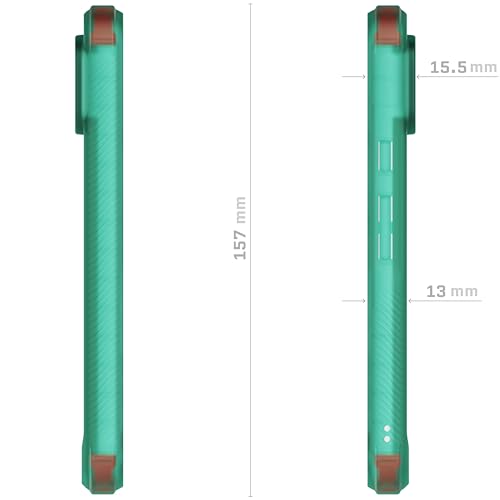 Ghostek Covert Google Pixel 8 Clear Case - Compatible with Wireless Charging, Transparent Silicone, Shockproof Phone Cover (6.2 Inch, Teal) - color: Teal [Limited Edition], size: Pixel 8