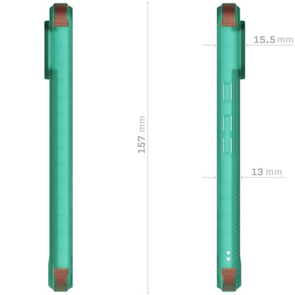 Ghostek Covert Google Pixel 8 Clear Case - Compatible with Wireless Charging, Transparent Silicone, Shockproof Phone Cover (6.2 Inch, Teal) - color: Teal [Limited Edition], size: Pixel 8