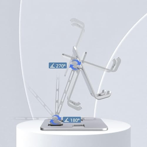 Cell Phone Stand, Adjustable Angle Cell Phone Stand Aluminum Desktop Phone Holder Cradle Dock