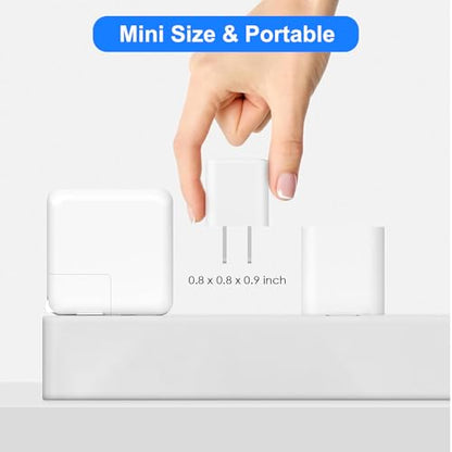 iPhone Charger, [MFi Certified] 2 Pack USB Wall Charger Block Adapter&Cord - size: 3FT