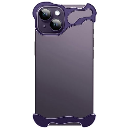 Frameless Phone Case Crafted for iPhone 15 Plus Purple - color: Aluminum Purple, size: iPhone 15 Plus