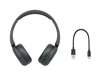 Sony WH-CH520 Wireless On-Ear Bluetooth Headphones with Microphone, Black - color: Black