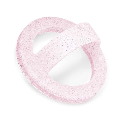 Magnetic Silicone Ring Grip Phone Holder, Loop Grip Phone Holder,Magnetic Phone Loop,Magsafe Phone Grip,Compatible with Magsafe for iPhone 16/15/14/13/12 Series (Pink Sparkle) - color: Pink Sparkle