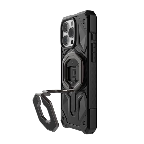 URBAN ARMOR GEAR UAG Magnetic Ring Stand Monarch Mag2 w/Built-in Bottle Opener - Ultra-Strong Double Magnet MagSafe Compatible Metal Phone Ring Grip 360 Rotation Multi-Functional Kickstand, Gunmetal