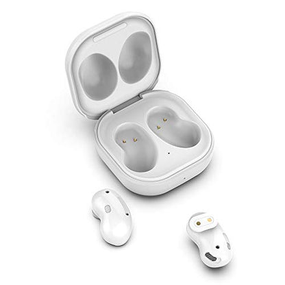 Wired Charging Case for Galaxy Buds Live SM-R180, Replacement Charger Case Cover with 3.3ft USB-C Cable for Samsung Earbuds (White) - color: White