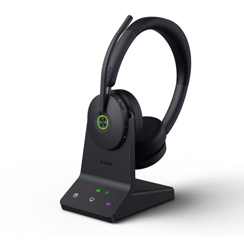 Yealink WH68 Wireless Headsets with 6 Mics for Work Active Noise Cancelling - style: WH68 UC