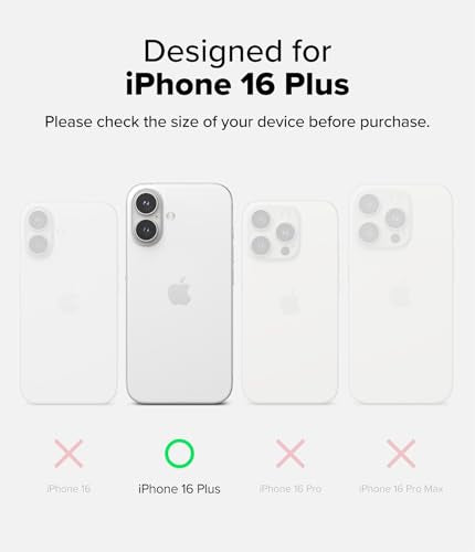 Ringke for iPhone 16 Plus Case [Fusion Matte Clear] | Oil & Dirt Resistant, Anti-Fingerprint Technology Prevents Oily Smudges, Frosted Coating Feels Velvety Soft - size: iPhone 16 Plus