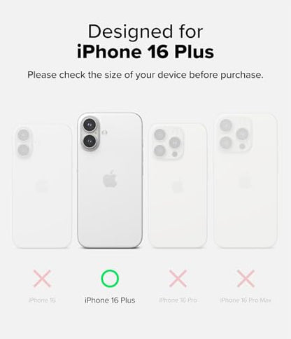 Ringke for iPhone 16 Plus Case [Fusion Matte Clear] | Oil & Dirt Resistant, Anti-Fingerprint Technology Prevents Oily Smudges, Frosted Coating Feels Velvety Soft - size: iPhone 16 Plus
