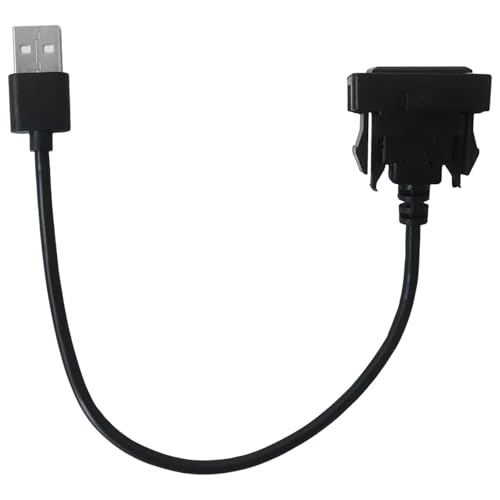 Male to Female USB Power Socket Adapter, USB Port Car Charger Fit for Toyota Levin 2014–2019
