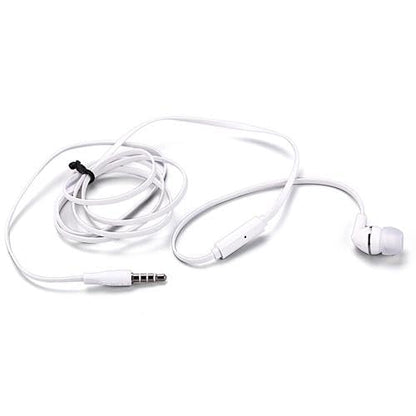Mono Headset Earphone w Mic Wired Earbud Compatible with Cricket Outlast 5G/AT&T Motivate Pro 5G, 3.5mm Single Headphone Hands-Free Microphone White