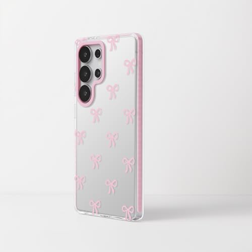 Dumkery Cute Phone Case for Samsung Galaxy S25 Ultra, Bow Aesthetic Pattern Cases, Soft Clear TPU Shockproof Bumper Cover for Girls Women - size: Samsung Galaxy S25 Ultra