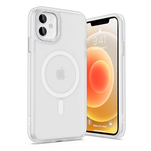 ULAK Case for iPhone 12/12 Pro Case, Compatible with MagSafe, Clear/Mag | Shockproof Magnetic Women Girls Anti-Scratch Protective Phone Case Designed for iPhone 12 & iPhone 12 Pro 6.1 inch - color: Clear/Mag