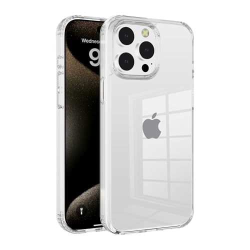 Ultra-Clear Hybrid Case Shockproof & Anti-Yellowing Phone Case | TPU + Acrylic Dual Protection | Slim Fit & Scratch-Resistant Design for iPhone 15 pro - size: iphone 15 pro