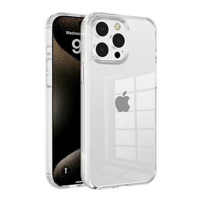 Ultra-Clear Hybrid Case Shockproof & Anti-Yellowing Phone Case | TPU + Acrylic Dual Protection | Slim Fit & Scratch-Resistant Design for iPhone 15 pro - size: iphone 15 pro