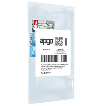 apgo 3x Hydrogel Ultra-Clear Screen Protector for GlacierX Protector, Hydrogel Film, Flexible, Soft TPU with positioning layer easy installation