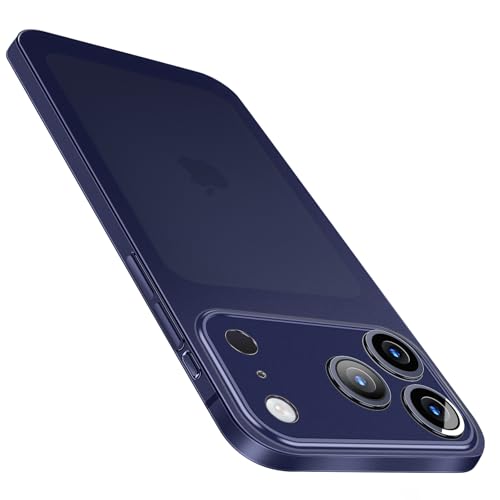 for iPhone 17 Pro Max Slim Case,Paper-Thin Transparent Finish Skin Back Case [Non Yellowing] Ultra Protective Cover with Camera Protection 6.9 Inch (Frosted Blue) - color: Frosted Blue, size: for iPhone 17 Pro Max 6.9inch