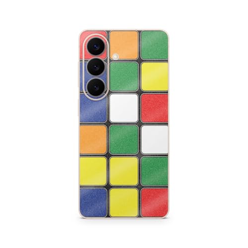 Glossy Glitter Phone Skin Compatible with Samsung Galaxy S26 - Puzzle Cube - Premium 3M Vinyl Protective Wrap Decal Cover - Easy to Apply | Crafted in the USA by MightySkins - color: Puzzle Cube, size: Galaxy S26 (Back Wrap), style: Glossy Glitter Finish