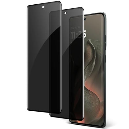 [2 Pack] Moto Edge 2025 Privacy Screen Protector, 9H Tempered Glass, Bubble Free, HD Clear, Anti-Scratch, Anti-Spy Film for Motorola Edge 2025 5G Glass Screen Protector - size: 6.7 Inches Moto Edge 2025