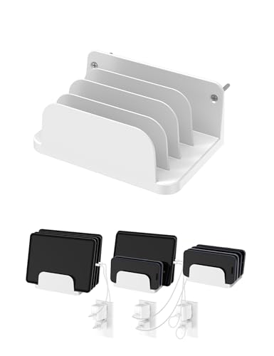 Wall Mount Phone Holder, (White) - color: White