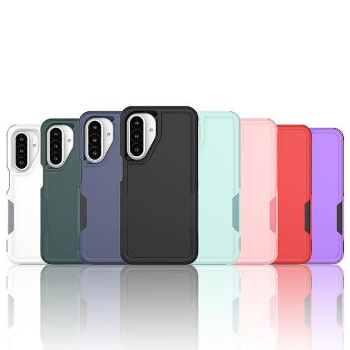 for Samsung Galaxy A17 Case: Dual Layer Protective Heavy Duty Cell Phone Cover Shockproof Rugged with HD Screen Protector - Military Protection Bumper Tough for Samsung Galaxy A17 5G 2026, Mint Green - color: Mint Green (PC) + Mint Green (TPU)
