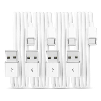 USBA to Type C Cable 6FT/1M, 4Pack USB A to USB C Fast Cable - size: 6FT