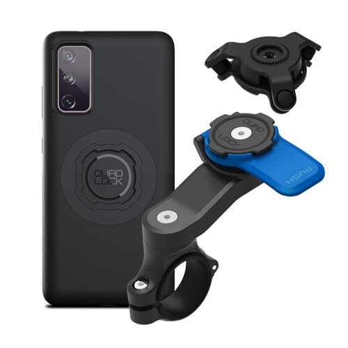 Quad Lock Moto Handlebar Kit with Dampener and MAG Case for Galaxy S20 FE - size: Galaxy S20 FE