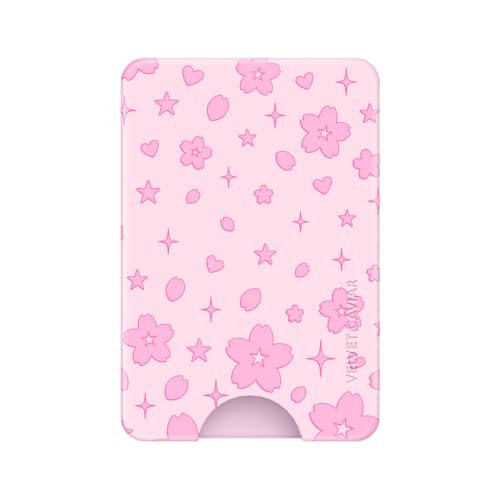 VELVET CAVIAR compatible with MagSafe Wallet - Magnetic Card Holder Wallet for iPhone 12/13/14/15 (Pink Cherry Blossom) - color: Pink Cherry Blossom
