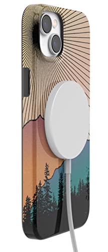 Casely iPhone 15 Plus Case | Golden Hour | Mountain Sunset | Compatible with MagSafe | Classic Ultra Slim Design - color: Golden Hour | Mountain Sunset