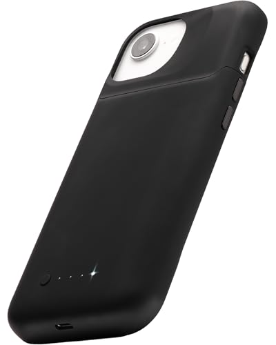 Mophie Juice Pack Battery Case for iPhone 17e/ 16e - Slim Charging Case, Magnetic Back for Wallets & Mounts, +50% Extra Battery Life, Enhanced 6-Foot Drop Protection, Sustainable Material, Black - size: iPhone 17e/ 16e