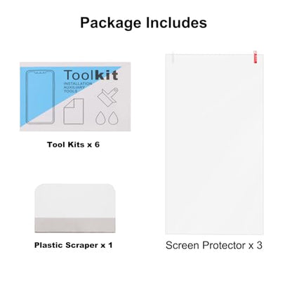 6PCS Universal Trimmable Cuttable Screen Protector for Digital Cameras, Camcorders, Cell Phones,15.6 inch Skylight Calendar, and Car Smart Navigation, Anti-Fingerprint with Oleophobic Coating, 13.54 × 7.6 Inches