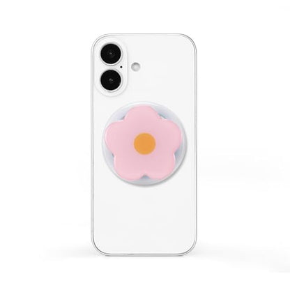 Magnetic Phone Grip Collapsible Cute Floral Series Hold Phone Grip Stand Include Adapter Ring for Smartphone Tablet Cell Phone Accessory Compatible with Magsafe Phone (Pink) - color: Pink