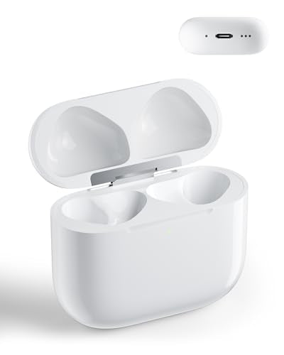 Charging Case Replacement Compatible with AirPods 4th Gen, USB-C Wireless Charger Case with Bluetooth Pairing Sync Button, 450 mAh Battery